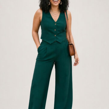 ZARA Maroon Poplin Shirt with Pleats