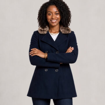 Burgundy Jacquard Statement Coat