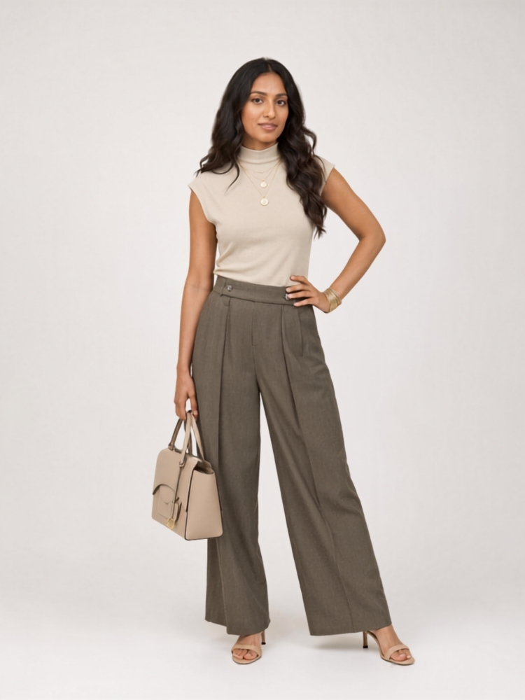 pre-loved-zara-khaki-trousers