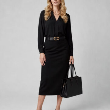 YDE Black Pencil Skirt